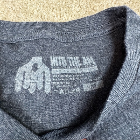 Into The AM Miami Vice Graphic Tee with Neon Car and Palm Trees Size M - Picture 2 of 6